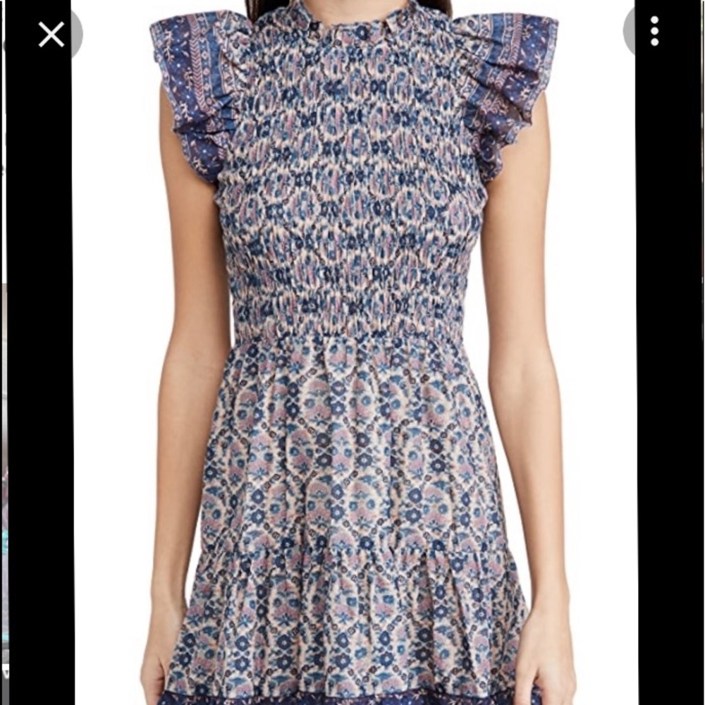 Sea, new without tag. Smocked flutter sleeve dress